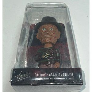 A Nightmare On Elm Street Freddy Kreuger Solar Bobblehead 4.5" Halloween Decor